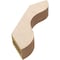 Ekena Millwork 3-inch W x 14-inch D x 14-inch H Carmel Rough Cedar Woodgrain TimberThane Knee Brace, Primed BRCUR03X14X14CARRCPR - alternate 3